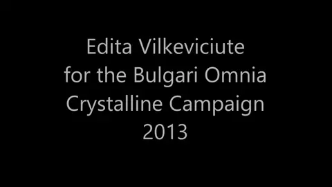 Edita Vilkeviciute for Bulgari Omnia Crystalline Campaign 2013