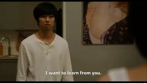 Asian piano teacher takes students hands and puts on small tits in Korean feature movie
