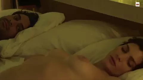 Actress plays along with co-star and fools around in feature movie 7:20 once a Week