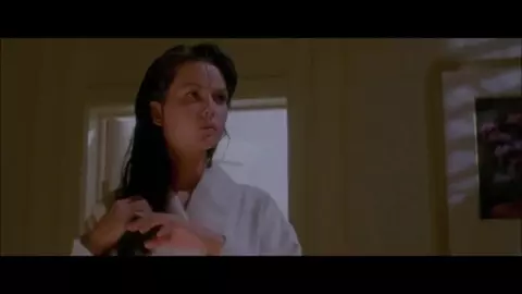 Girl doesn't get murdered by hitman but drilled in bed in retro film Crying Freeman (1995)