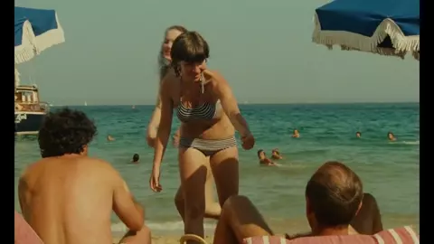 Old guy falls in love with younger Agnes Soral in One Wild Moment sex scene (1977)
