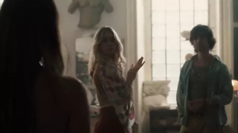 Nude moment from feature film where hot actress Olivia Wilde exposes her skinny body