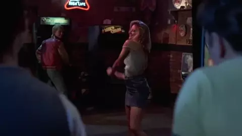 Sexy blonde is penetrated by several men in obscene scene from The Accused (1988)