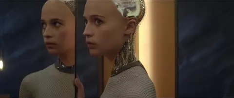 Naked Alicia Vikander loves being sexy in feature film moment from Ex Machina (2015)