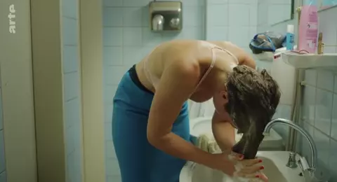 Sexiest Franziska Hartmann scenes from Sterne uber uns (2019)