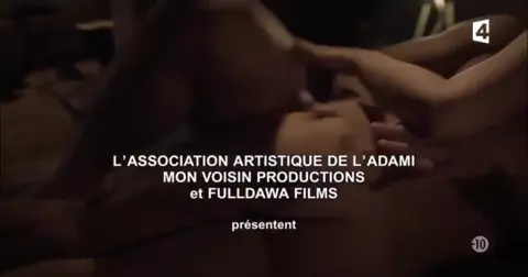 Naked Eugenie Derouand shows her tits in Carre (2016)
