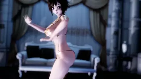 3D Hentai Girl Hime Dancing Strip