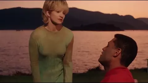 Bad Company hot sex scene of Ellen Barkin nude being scored by the black boyfriend (1995)