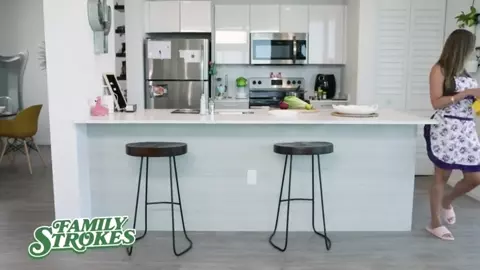 FamilyStrokes - Big Ass Latina Milf Twerks On Her Stepson's Dick