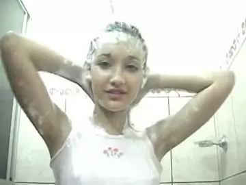 Shower scene with Nude Lili Shower