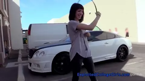 Naked on Stage Surprise Orgasms in Teen Circus Performer's first Porn