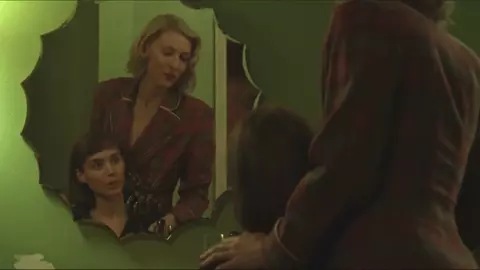 Erotic lesbian women from movie industry bang each other in drama film Carol (2014)