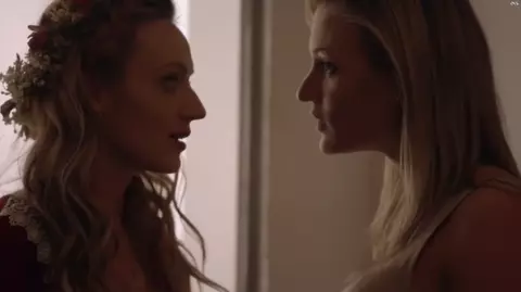 Smell of sex gets lesbian wild so she coerces shy co-star into submissive carnal fun
