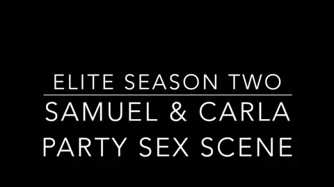 In the darkness of hotel room girl in black gets humped in TV series Elite